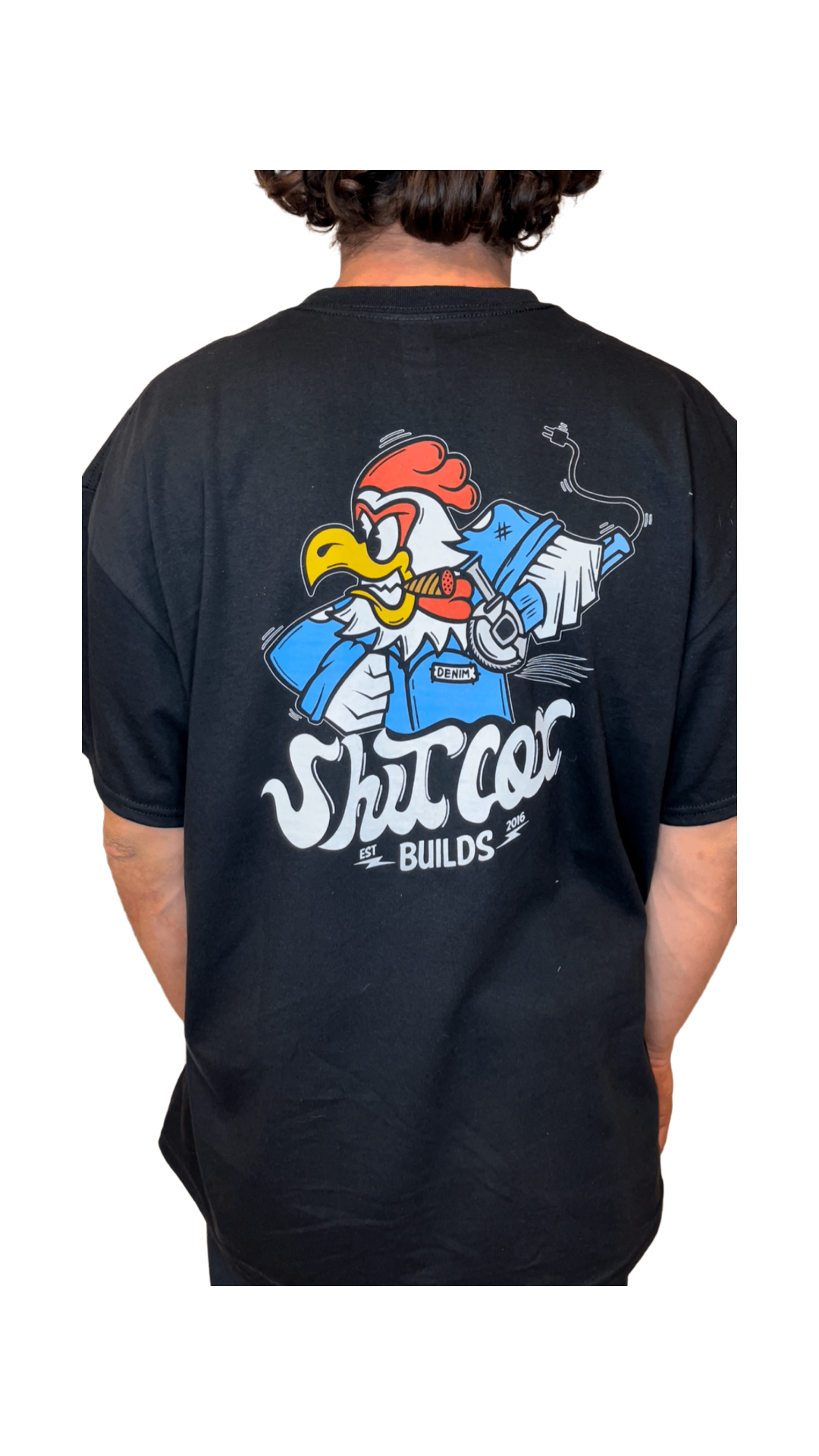 SHITCOXBUILDS POCKET TEE- BLACK